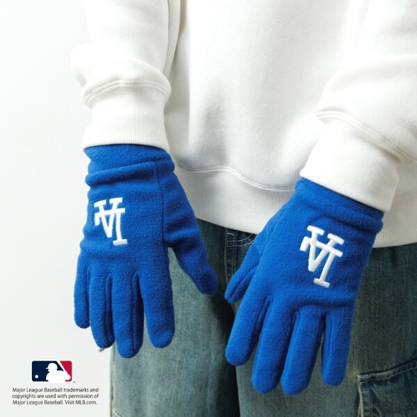 【大人向けサイズあり】【MLB】チームロゴフリースグローブ