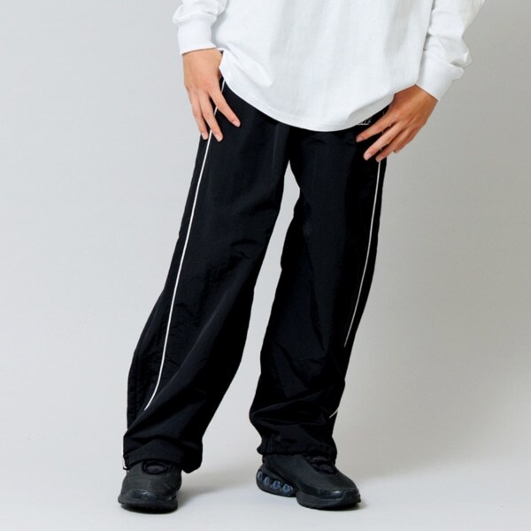 【大人向けサイズあり】【GLSW.】【セットアップ対応】ナイロン・ ジップラインパンツ