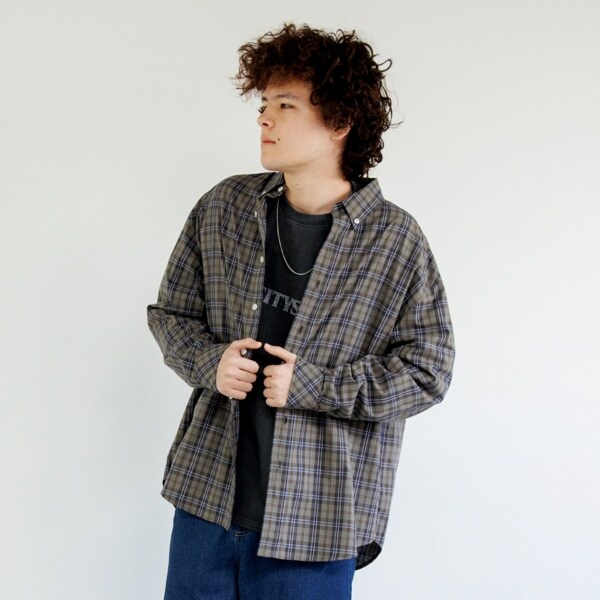 【大人向けサイズあり】アソート・ボタンダウン長袖シャツ