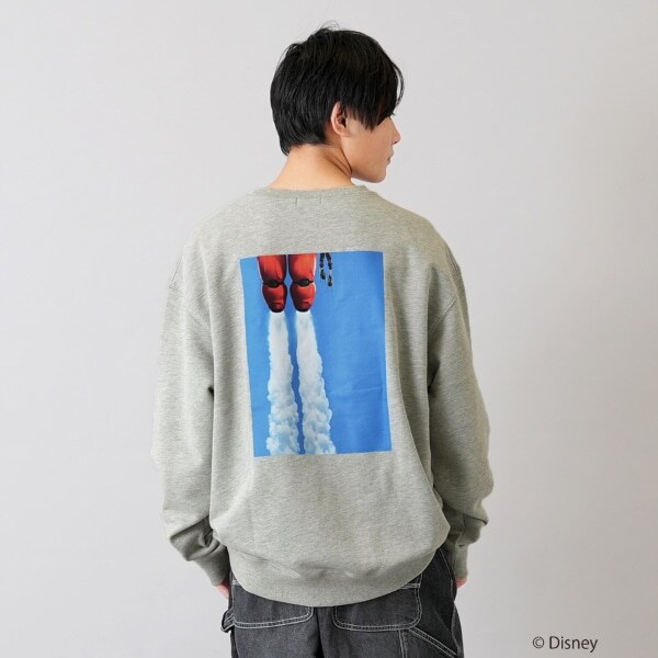 【大人向けサイズあり】【DISNEY】BAYMAX / バックフォトプリントトレーナー