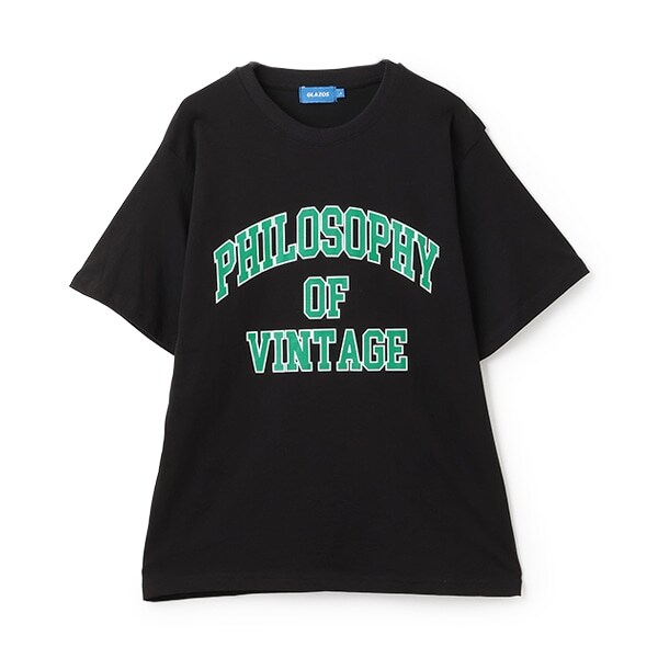【大人向けサイズあり】【プチプラ】フロントカレッジロゴ半袖Tシャツ