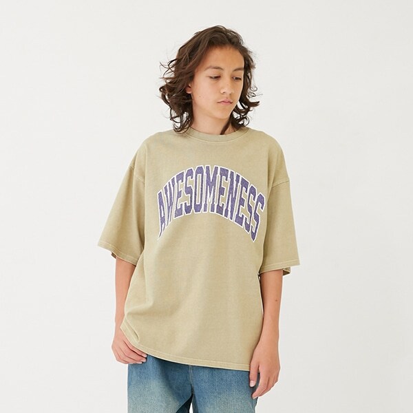 【大人向けサイズあり】【ヘビーウェイト天竺】ピグメントカレッジロゴTシャツ