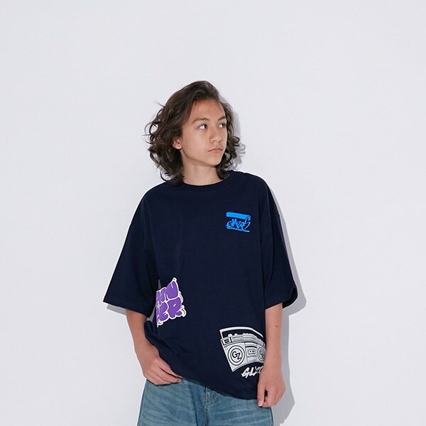 【大人向けサイズあり】【ヘビーウェイト天竺】ランダムプリントTシャツ