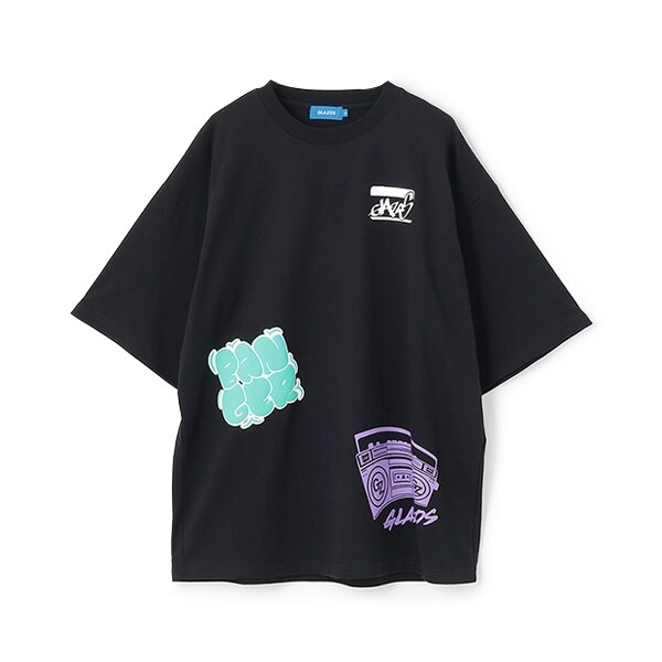 【大人向けサイズあり】【ヘビーウェイト天竺】ランダムプリントTシャツ