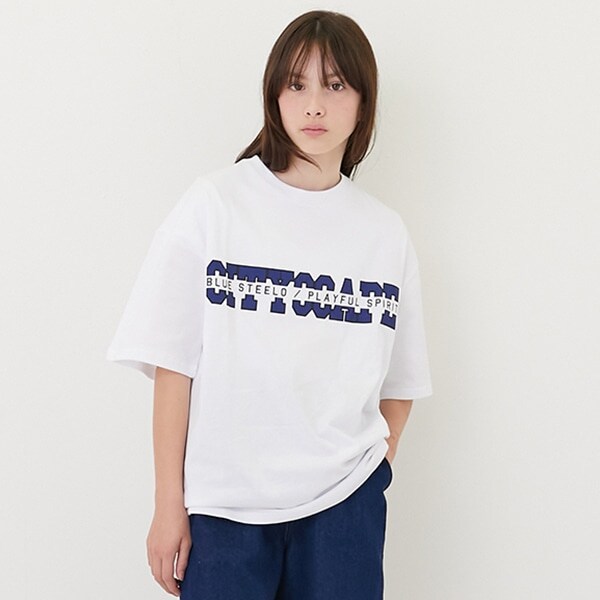 【大人向けサイズあり】【GLSW.】【接触冷感】ハイクールコットン・オリジナルフロントプリント半袖Tシャツ