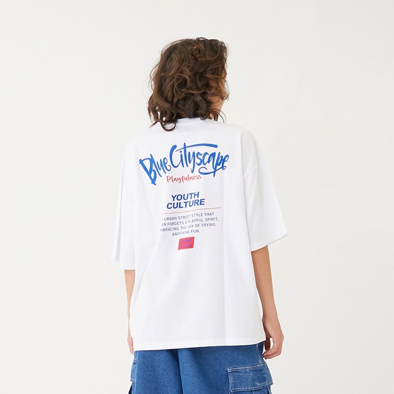 【大人向けサイズあり】【接触冷感】ハイクールコットン・配色ロゴプリント半袖Tシャツ