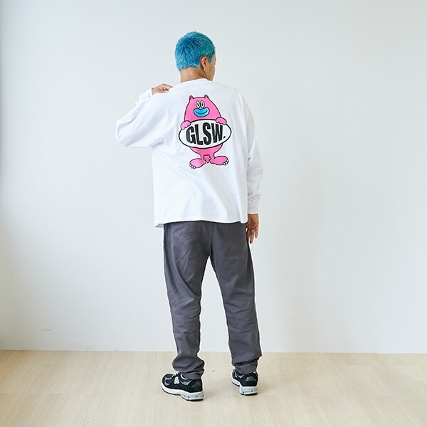 【GLSW.】【ヘビーウェイト天竺】アソート バックプリント長袖Tシャツ