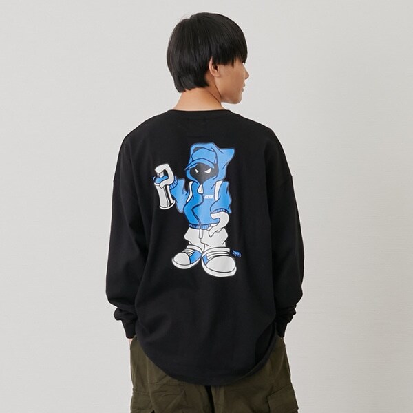 【GLSW.】【ヘビーウェイト天竺】アソート バックプリント長袖Tシャツ