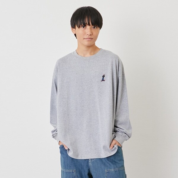 【GLSW.】【ヘビーウェイト天竺】アソート刺繍ロゴ長袖Tシャツ