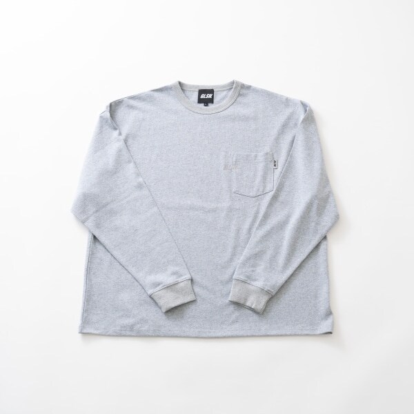 【GLSW.】【ヘビーウェイト天竺】リフレクターロゴポケット長袖Tシャツ