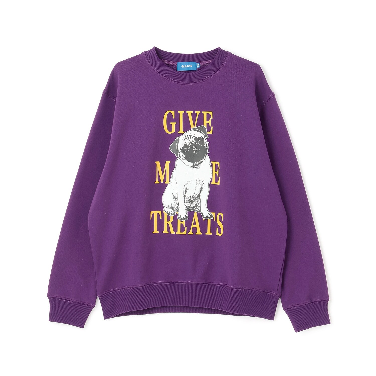 アニマル フロントプリント 裏毛トレーナー