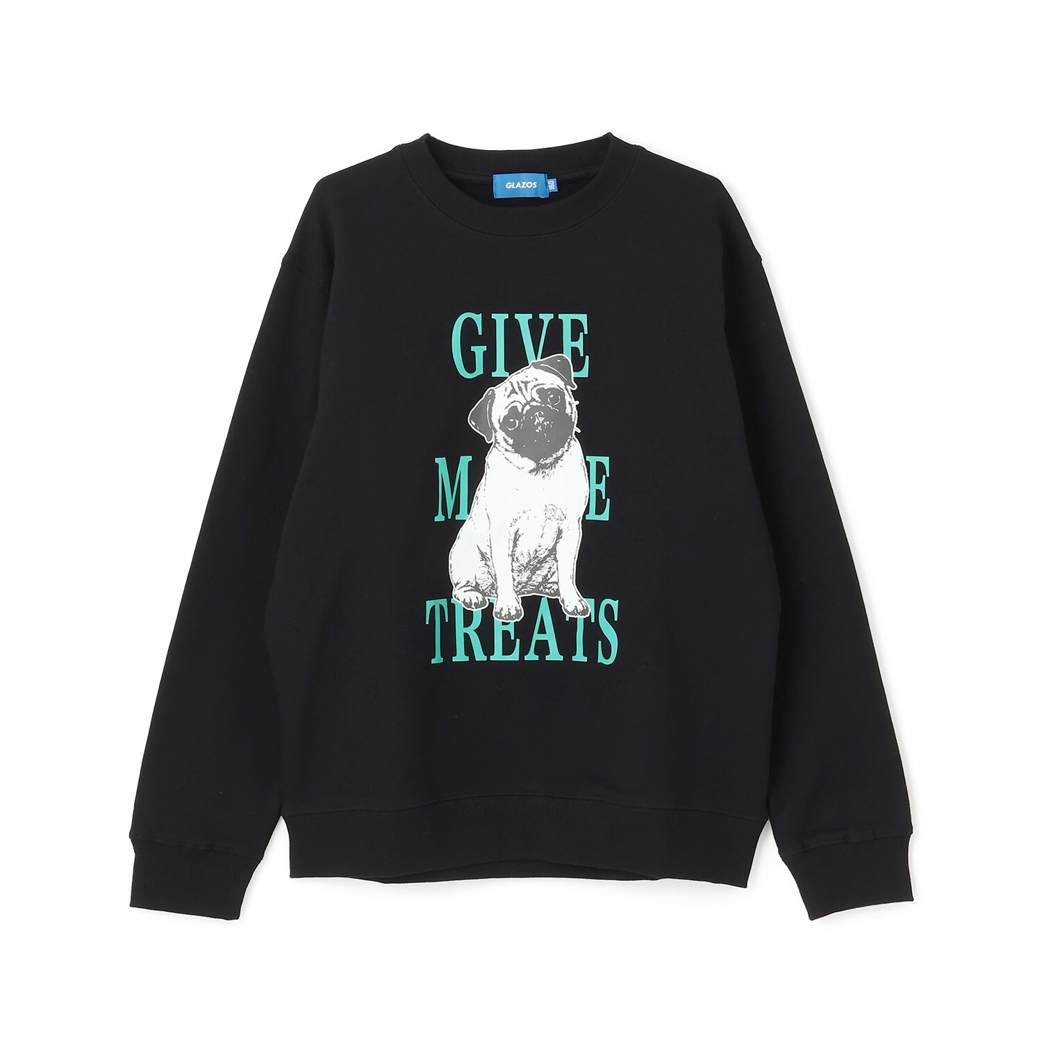 アニマル フロントプリント 裏毛トレーナー