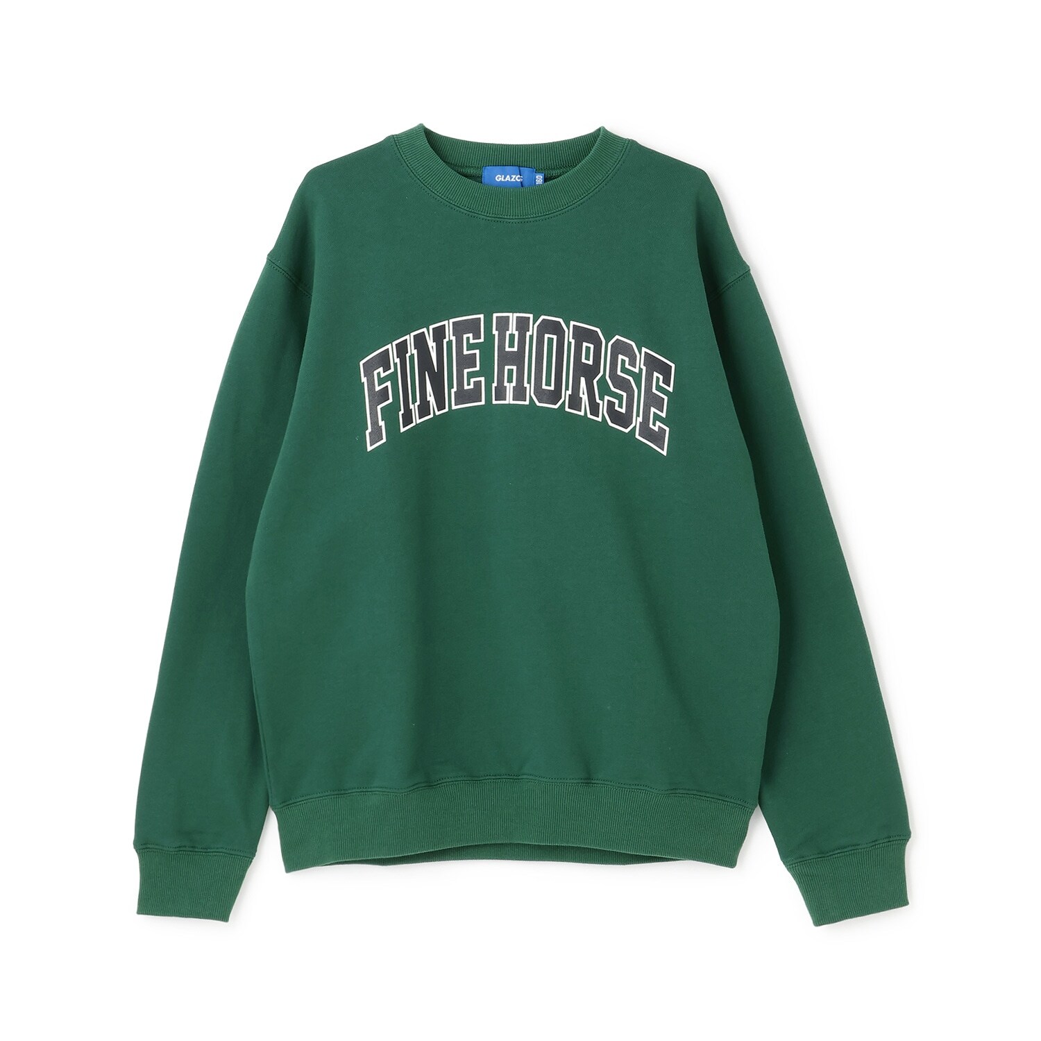 カレッジロゴ フロントプリント 裏毛トレーナー