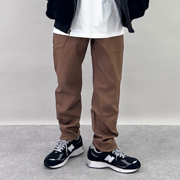 綿ポリストレッチツイル・スリムパンツ