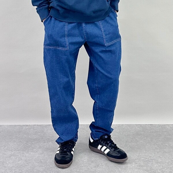 裏起毛ストレッチデニム・ベイカーパンツ