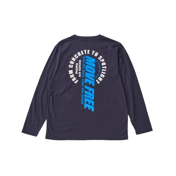 【プチプラ】バックサークルロゴ長袖Tシャツ