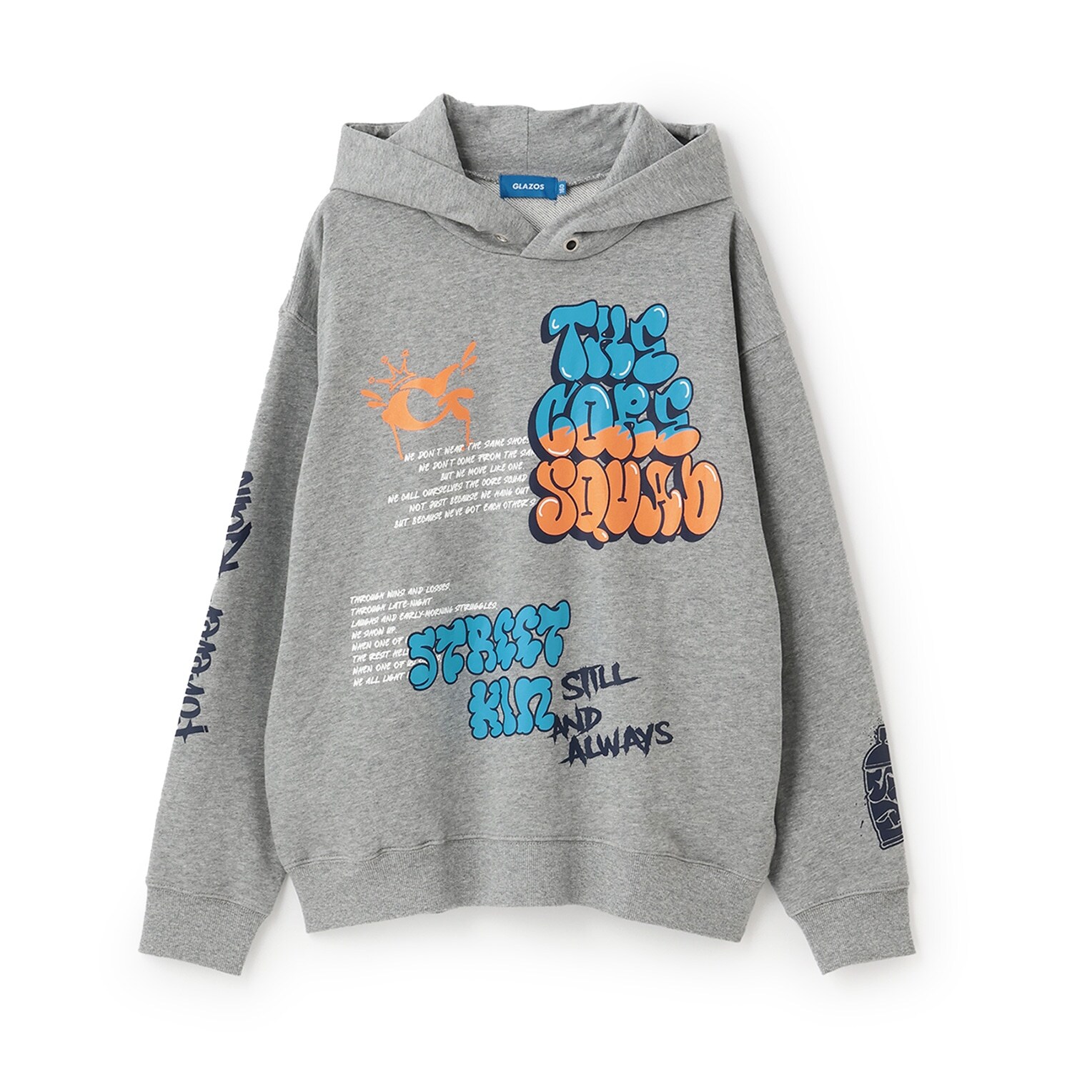 【毛玉になりにくい】ランダムプリントビッグパーカー