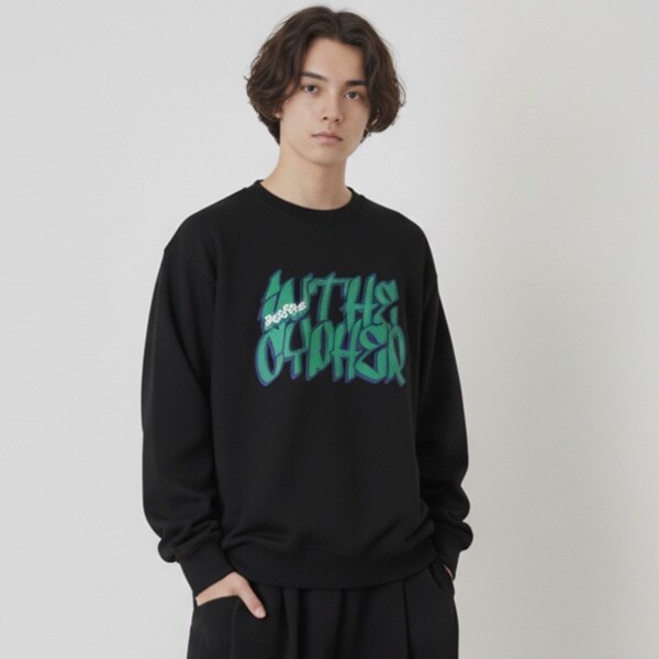 【毛玉になりにくい】アップリケビッグトレーナー