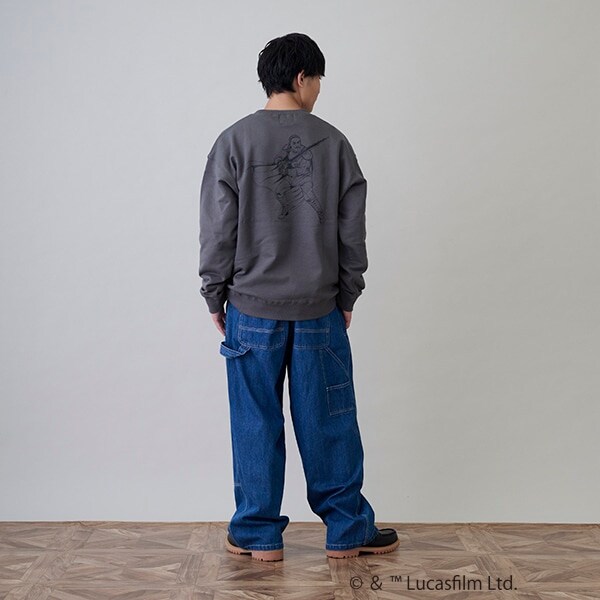 【GLSW.】 STAR WARS  マンダロリアン／裏毛アソートプリントトレーナー
