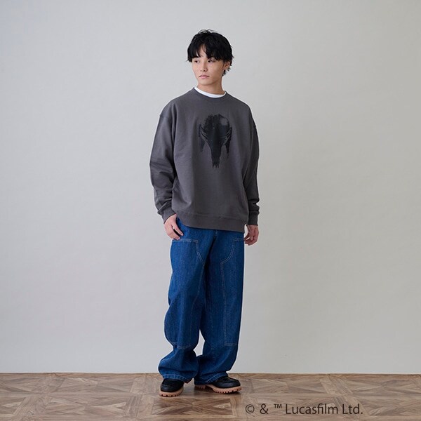 【GLSW.】 STAR WARS  マンダロリアン／裏毛アソートプリントトレーナー