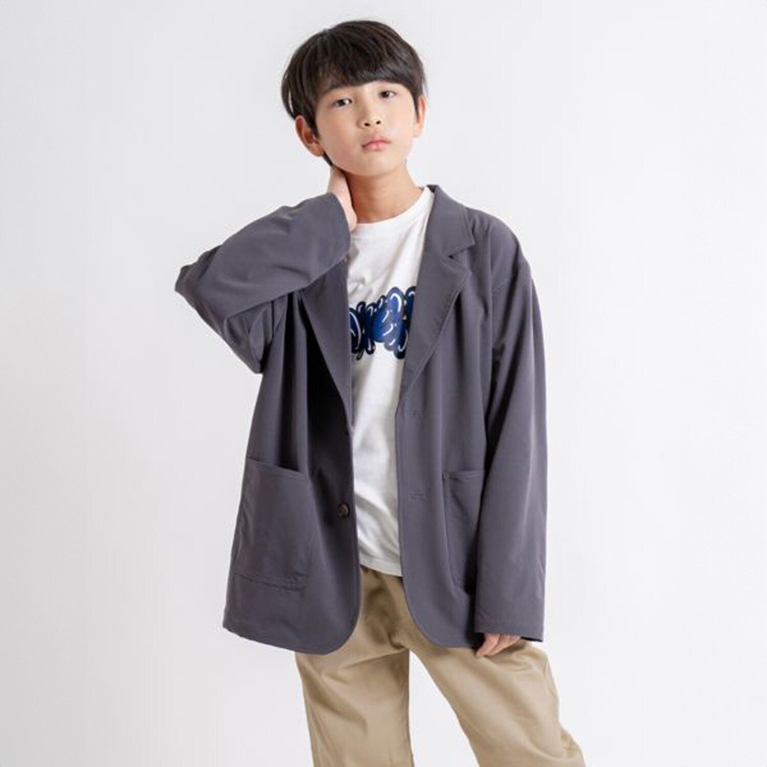 ナイロンストレッチ・テーラードジャケット【セットアップ対応】