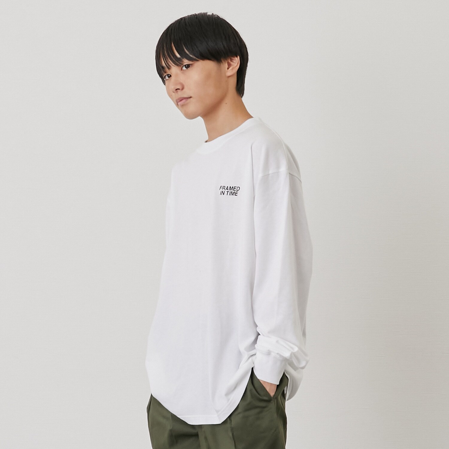 フォトプリント長袖Tシャツ