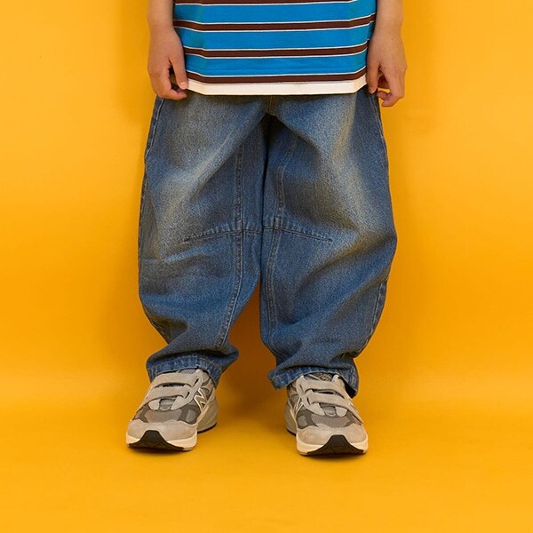 【SKIT0LY】デニム・ワイドカーブパンツ