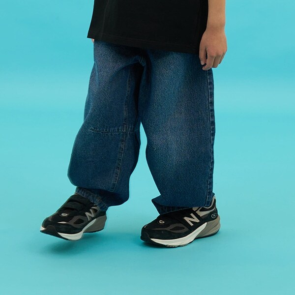 【SKIT0LY】デニム・ワイドカーブパンツ