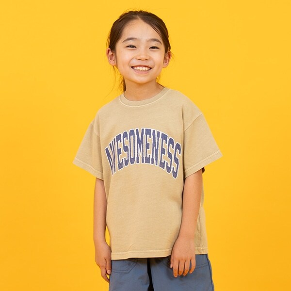 【SKIT0LY】【ヘビーウェイト天竺】ピグメントカレッジプリントTシャツ