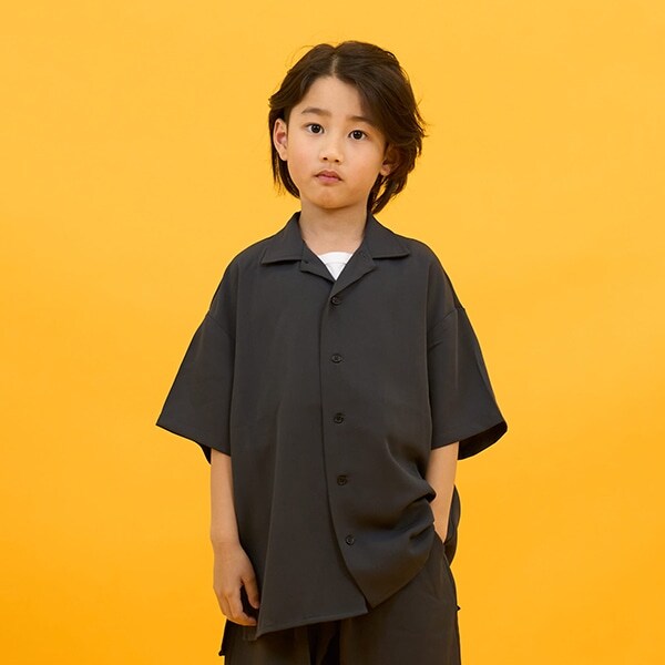 【SKIT0LY】【セットアップ対応】トロトロ・半袖開衿シャツ