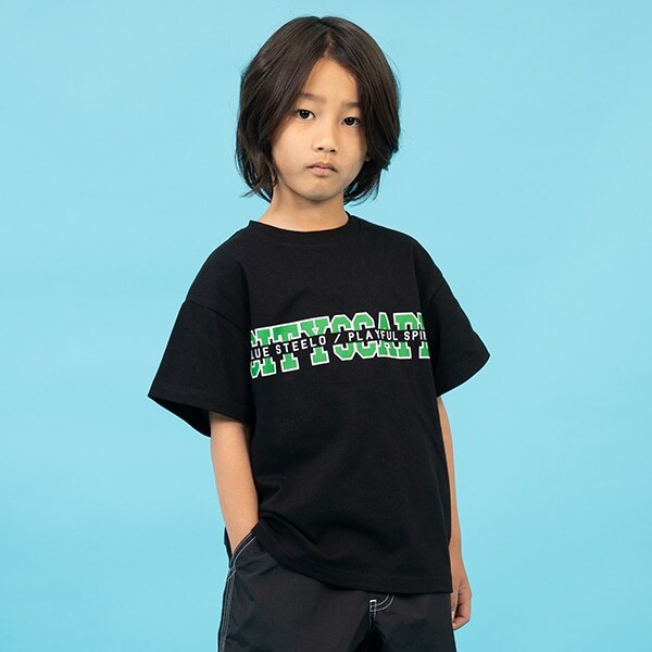 【SKIT0LY】【接触冷感】ハイクールコットン・オリジナルフロントプリント半袖Tシャツ