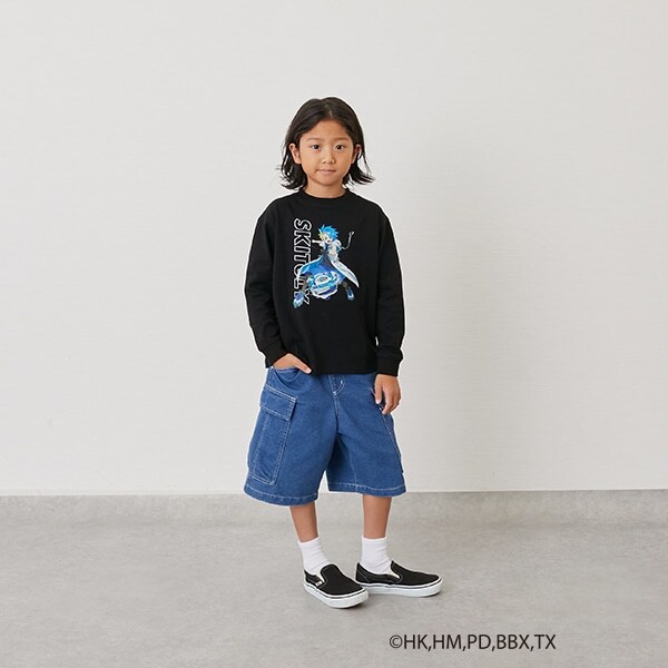 【SKIT0LY】【BEYBLADE X】プリント長袖Tシャツ