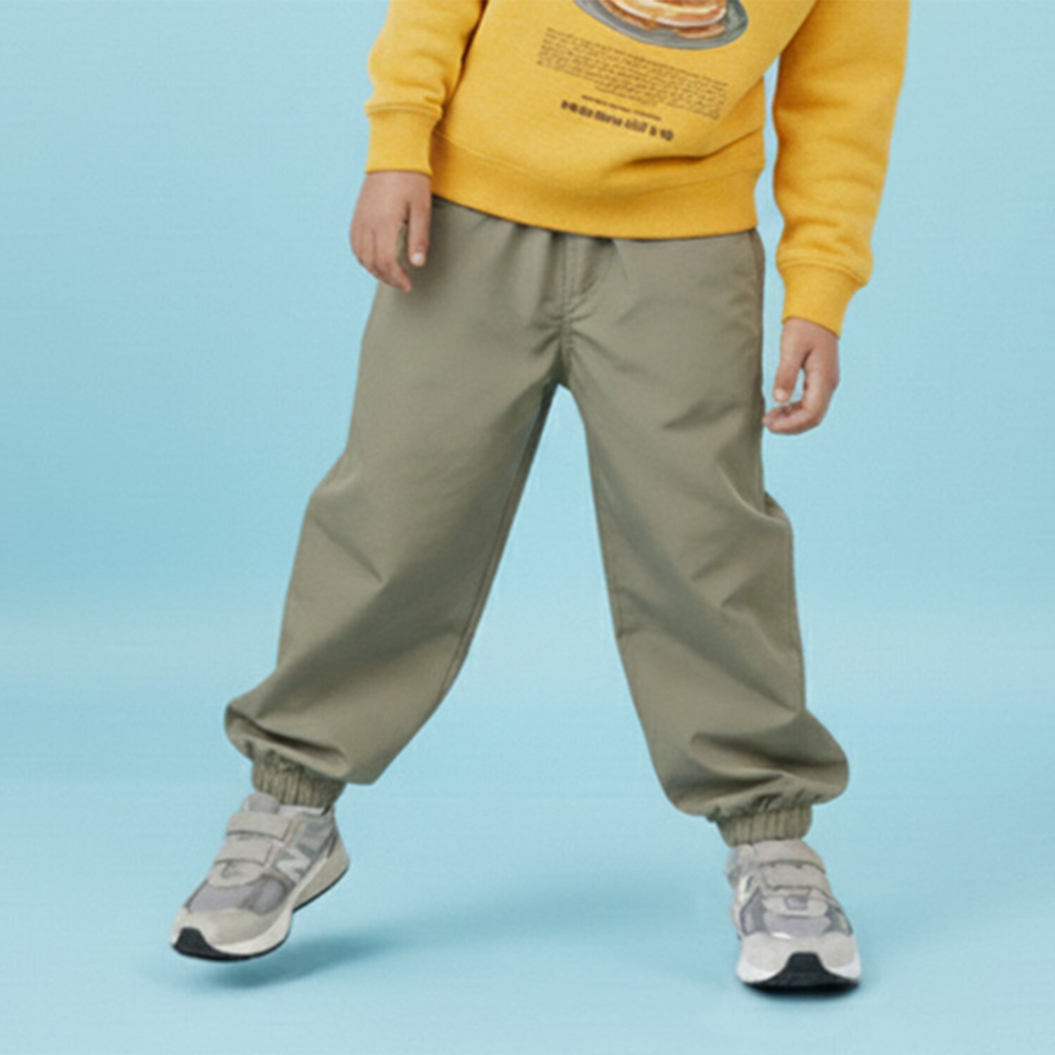 【SKIT0LY】ナイロン起毛裏地つきジョガーパンツ