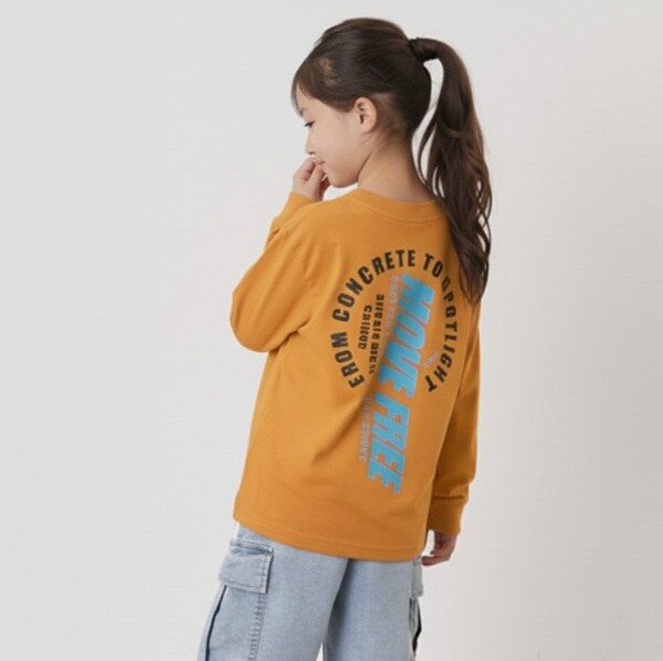 【SKIT0LY】【プチプラ】バックサークルロゴ長袖Tシャツ