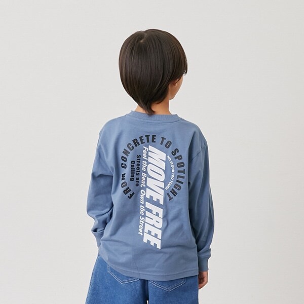 【SKIT0LY】【プチプラ】バックサークルロゴ長袖Tシャツ