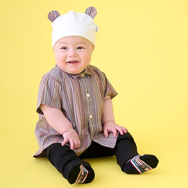 シグネチャーストライプシャツレギンスセット