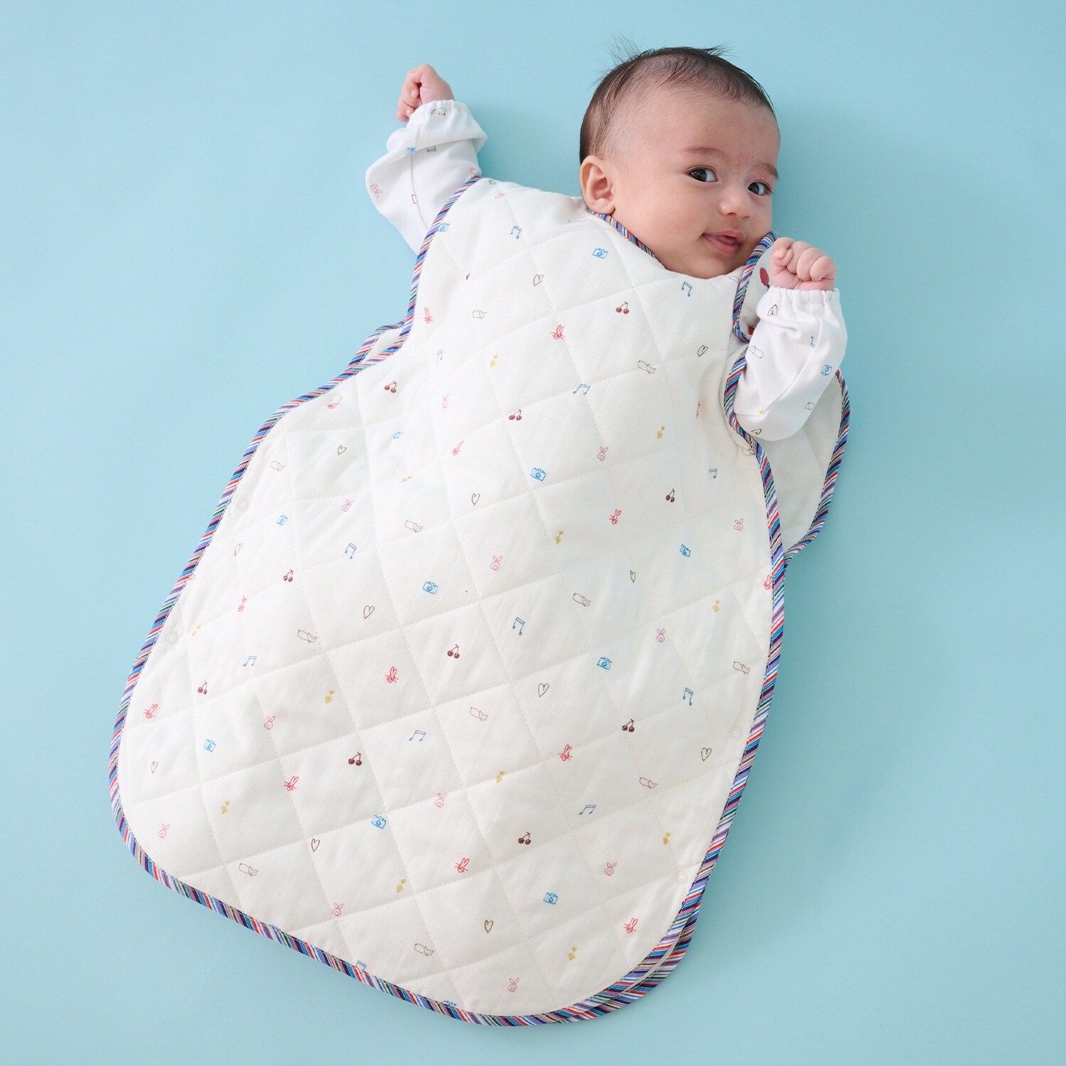 ドゥードゥル柄ガーゼスリーパー