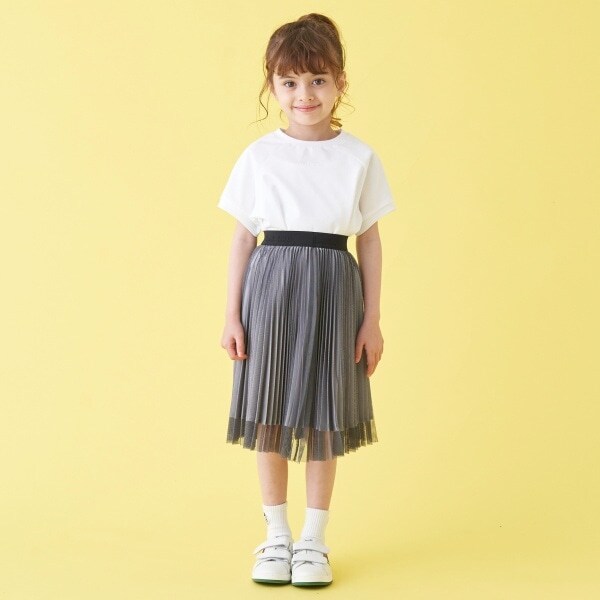 チュールプリーツスカート
