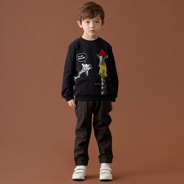 センターシーム先染めロングパンツ