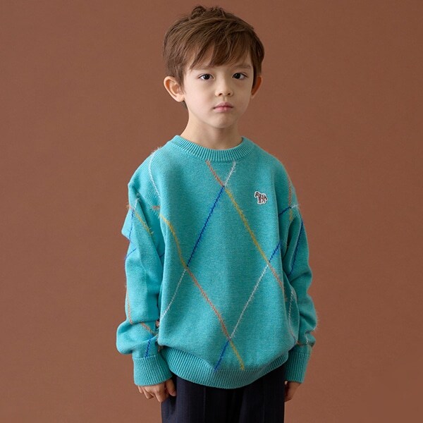 マルチカラーアーガイルセーター