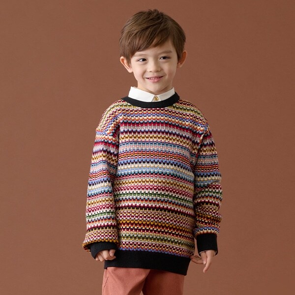 マルチボーダーセーター