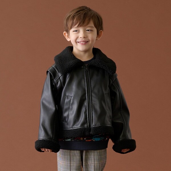 合皮ボマージャケット