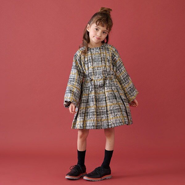 ジャガードチェック2WAYワンピース