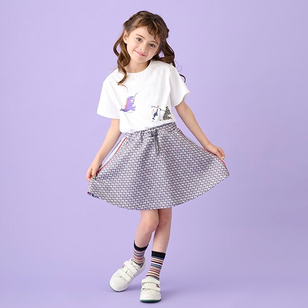 PS総柄インナーパンツつきスカート