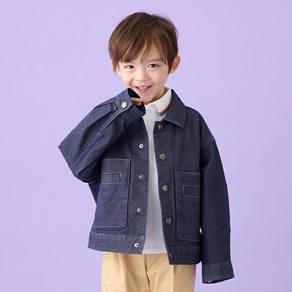 ロゴエンボスデニムジャケット