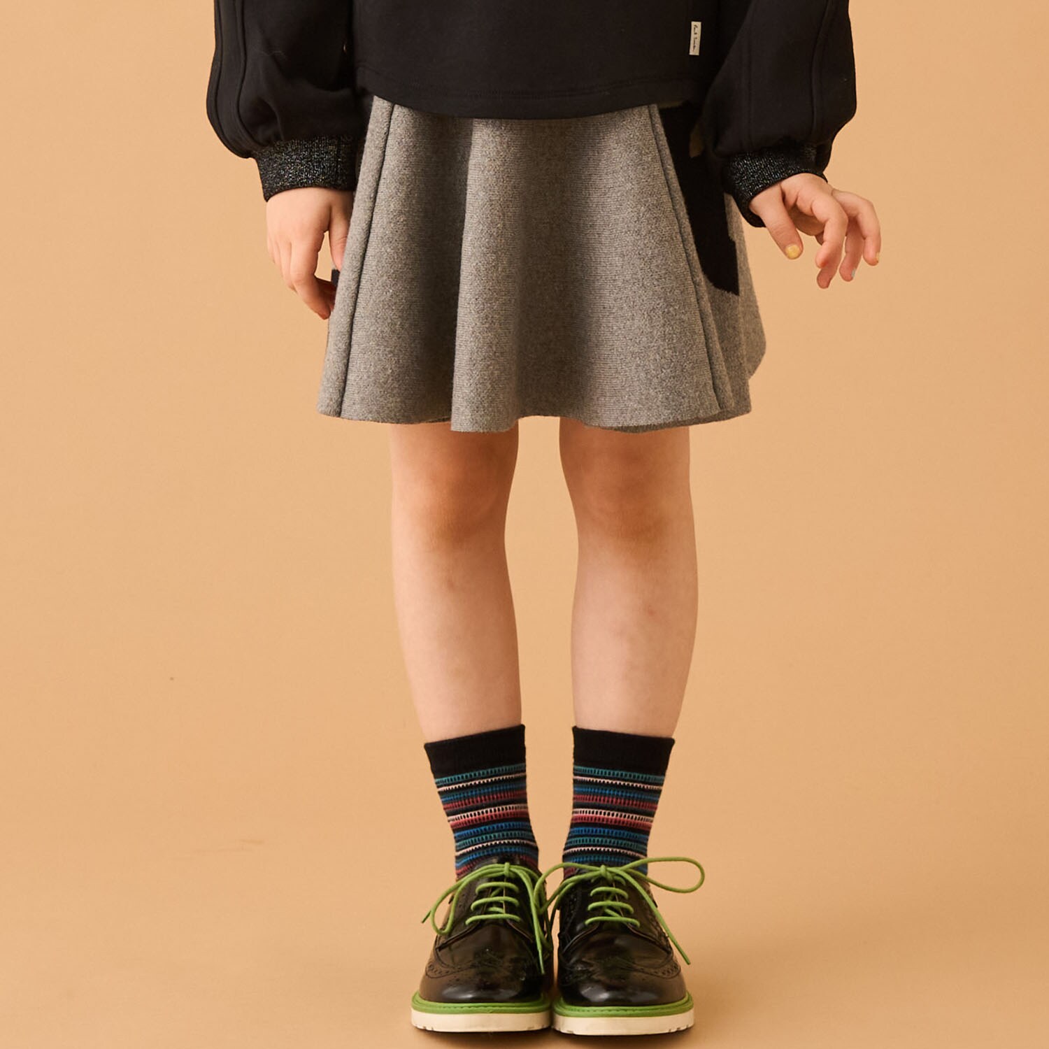 フローラルジャカードニットスカート