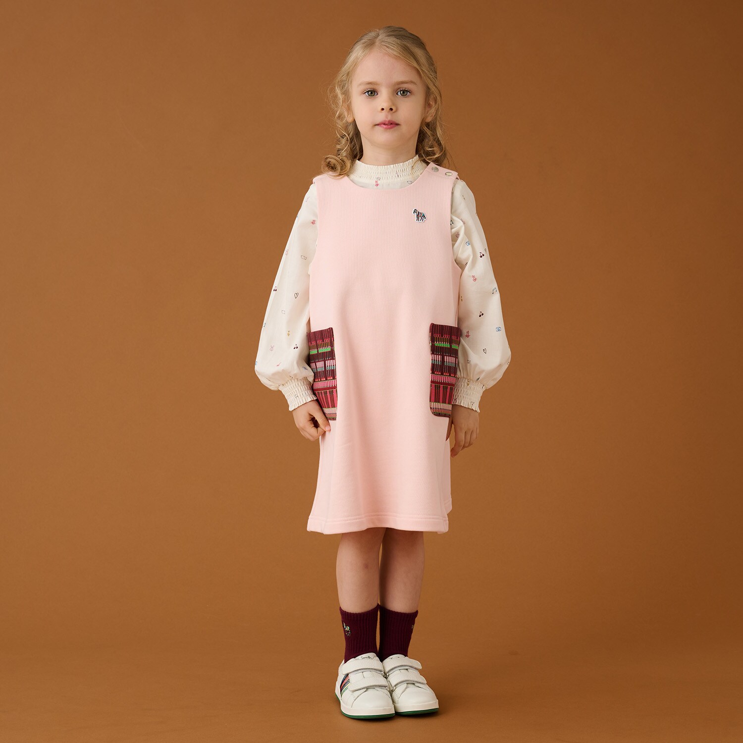 裏毛パッチポケットジャンスカ