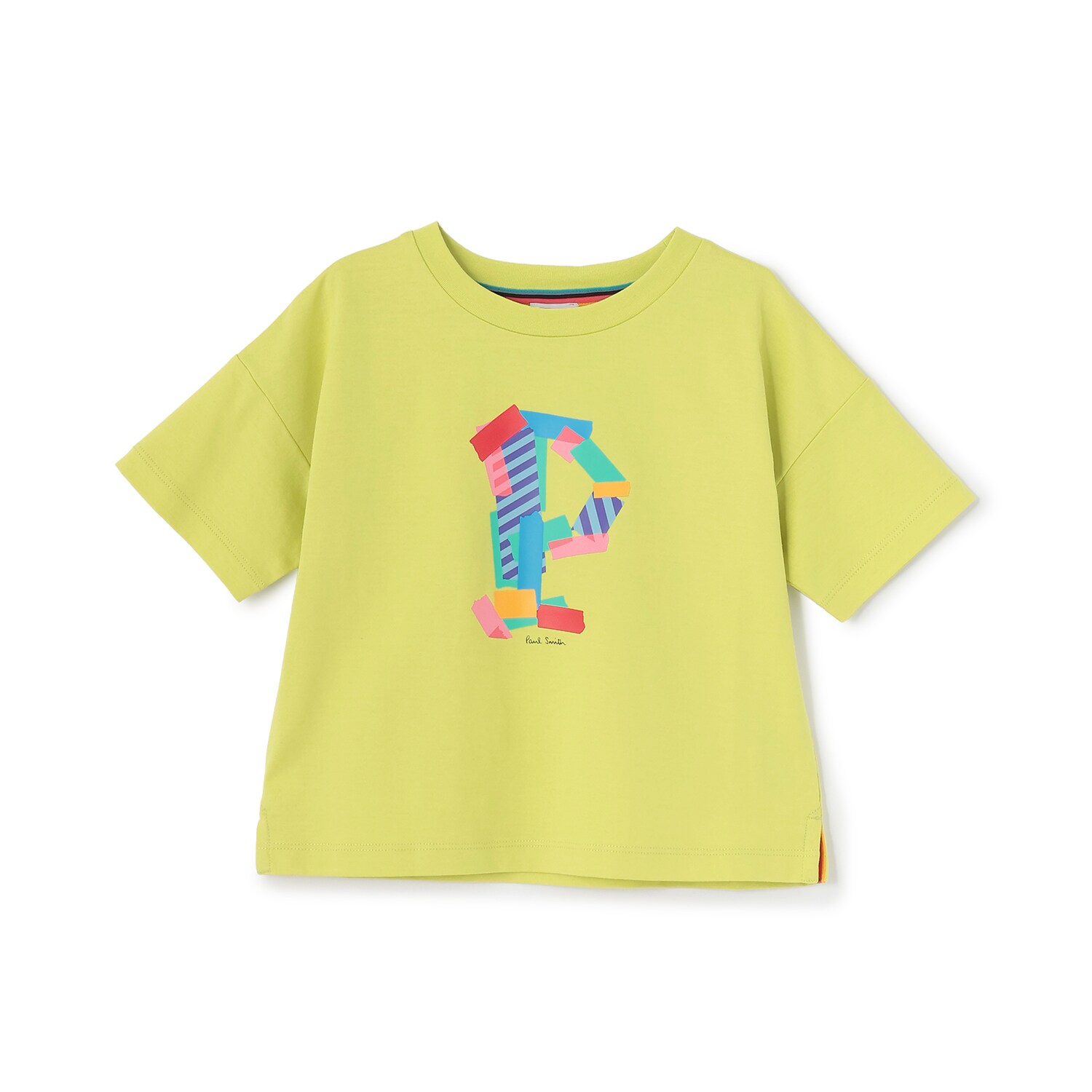 Pプリント半袖Tシャツ