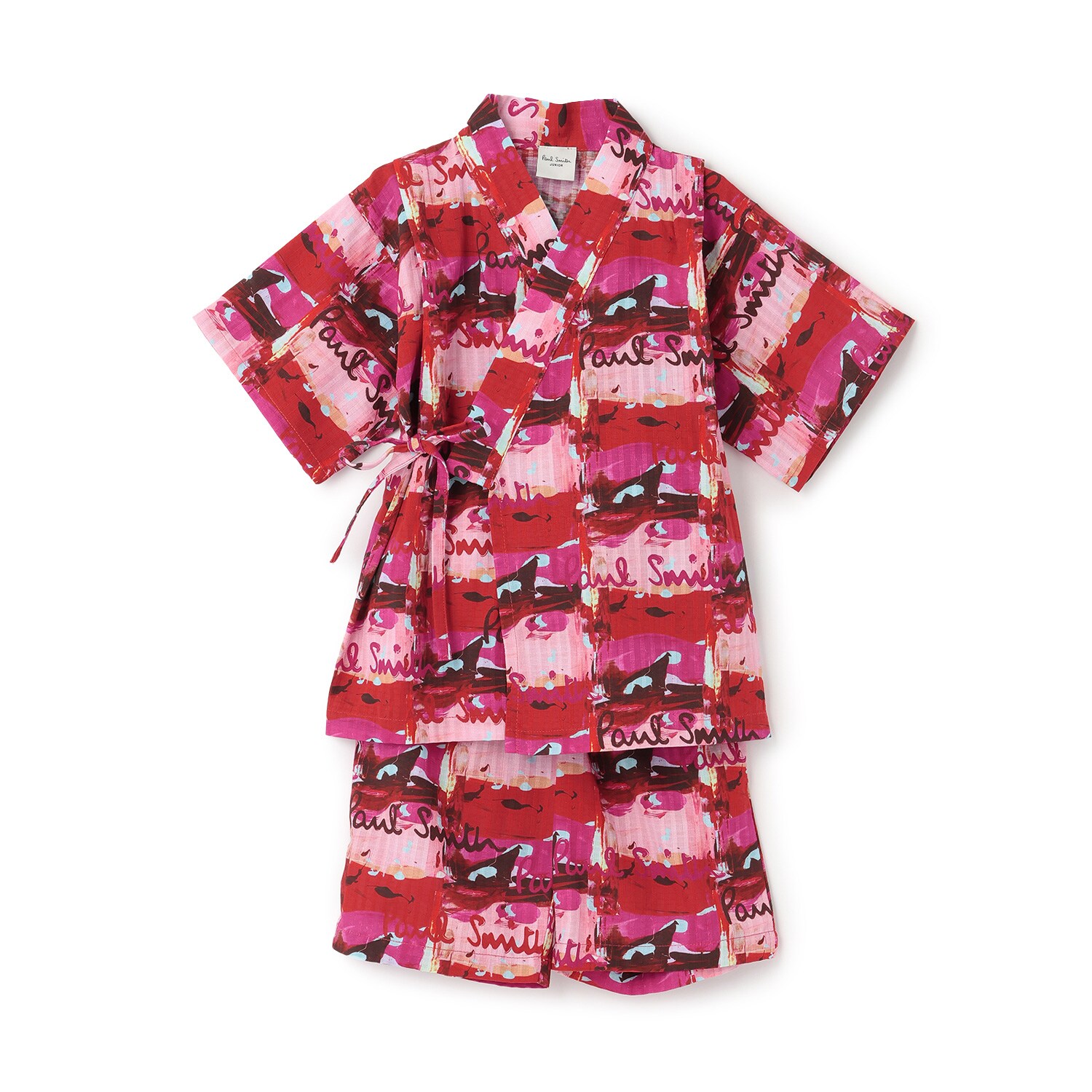 ロゴペイント総柄甚平