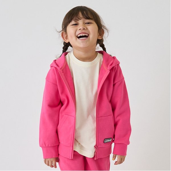 【防汚加工】シリコンワッペンジップアップパーカー